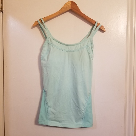 lululemon athletica Tops - LULULEMON Aqua blue running tank size 8